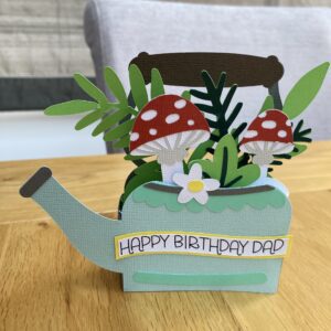 3D Mushroom Teapot Card