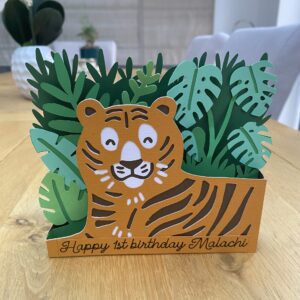3D Tiger Jungle Card