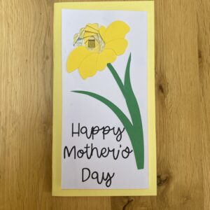 Iris Folded Daffodil Card