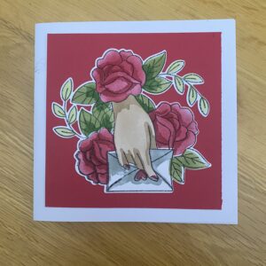 Rose Envelope Card