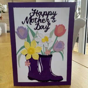 Floral Wellies Card