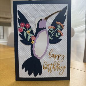 Floral Hummingbird Card