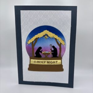 Nativity Snow Globe Card